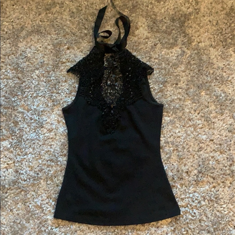 Embroidery with sequins top